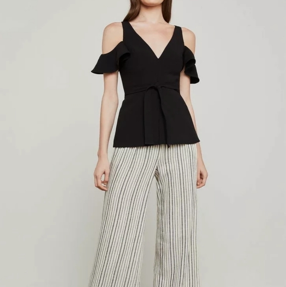 Bcbgmaxazria cold shoulder top